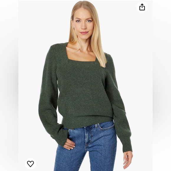 Madewell Melwood Square-Neck Pullover Sweater XXS - Picture 1 of 4